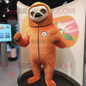 Peach Giant Sloth mascotte...