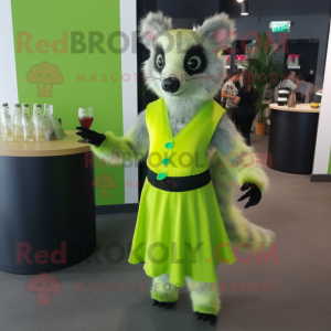 Lime Green Civet maskot...