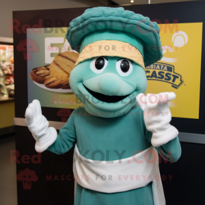 Teal Caesar Salad mascotte...