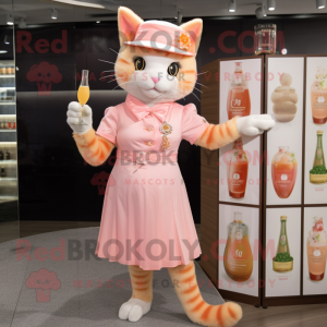 Peach Cat maskot kostume...