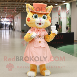 Peach Cat maskot kostume...