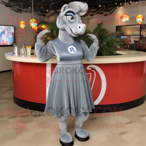 Grå Horseshoe maskot...