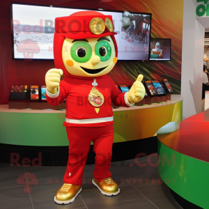 Postava maskota Red Pot Of...