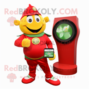 Postava maskota Red Pot Of...