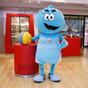 Sky Blue Basketball Ball...