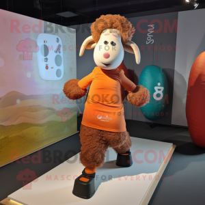 Rust Sheep mascotte kostuum...