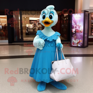 Sky Blue Gosling maskot...