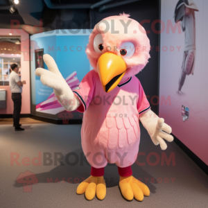 Pink Bald Eagle maskot...