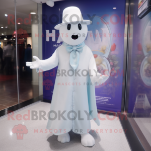 nan Ghost mascot costume character dressed with a Blazer and Hats