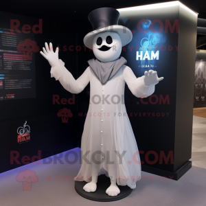 nan Ghost mascot costume character dressed with a Blazer and Hats