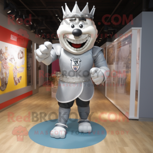 Silver King maskot kostym...