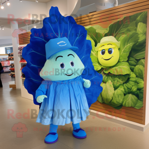 Blue Cabbage Leaf mascotte...