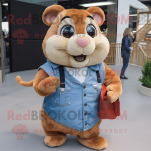 Rust Hamster maskot kostume...