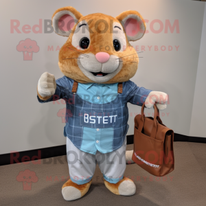 Rust Hamster maskot kostume...