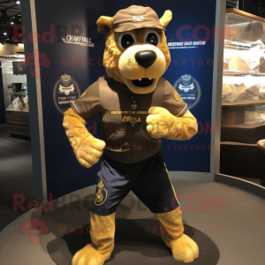 Gold Navy Seal Maskottchen...