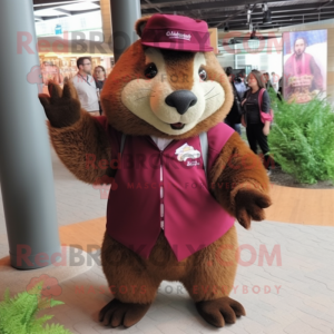 Maroon Beaver maskot...