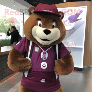 Maroon Beaver maskot...