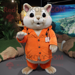 Orange Chinchilla maskot...