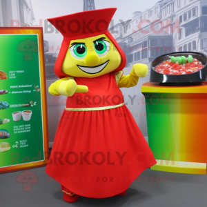 Postava maskota Red Pot Of...