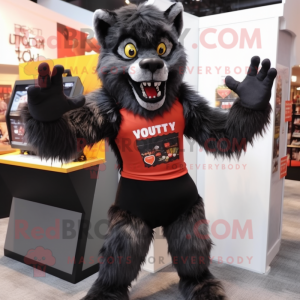 Black Weerwolf mascotte...