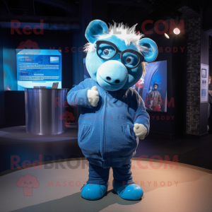 Blue Sow mascotte kostuum...