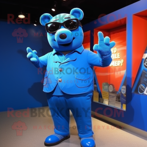 Blue Sow mascotte kostuum...