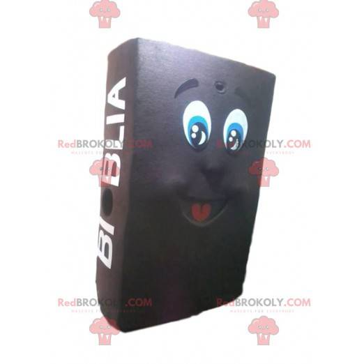 Riesiges braunes Buchmaskottchen. Riesiges Buchkostüm -