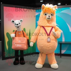 Peach Llama mascotte...