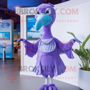 Lavendel Dodo Bird mascotte...