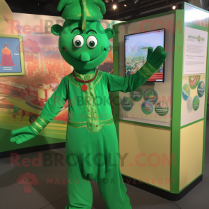Grön Tikka Masala maskot...