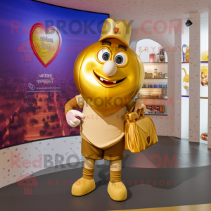 Gold Heart maskot...