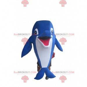 Fantastisk blå delfinmaskot - Redbrokoly.com