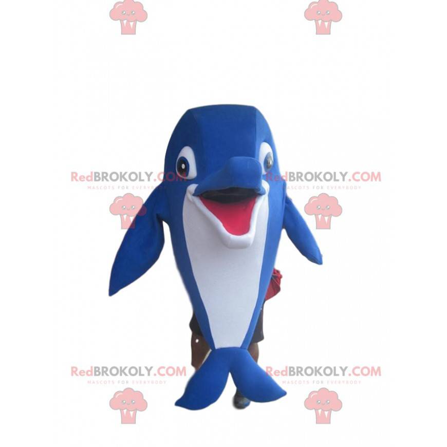 Fantastický modrý maskot delfínů - Redbrokoly.com Fantastický modrý maskot delfínů - Redbrokoly.com