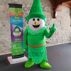 Green Irish Castle maskot...