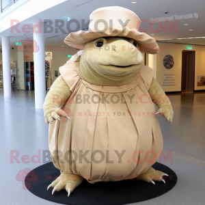 Beige Glyptodon maskot...