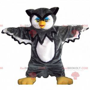 Mascotte de hiboux noir et blanc surprenant - Redbrokoly.com