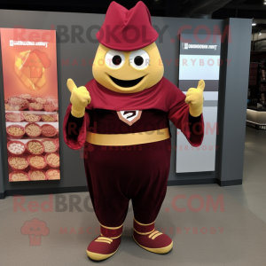 Maroon Pot Of Gold maskot...