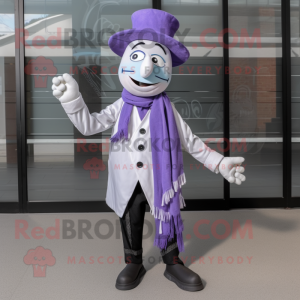 Lavendel Mime maskot...