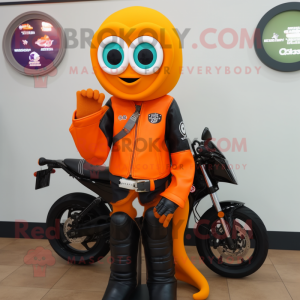 Orange Squid mascotte...