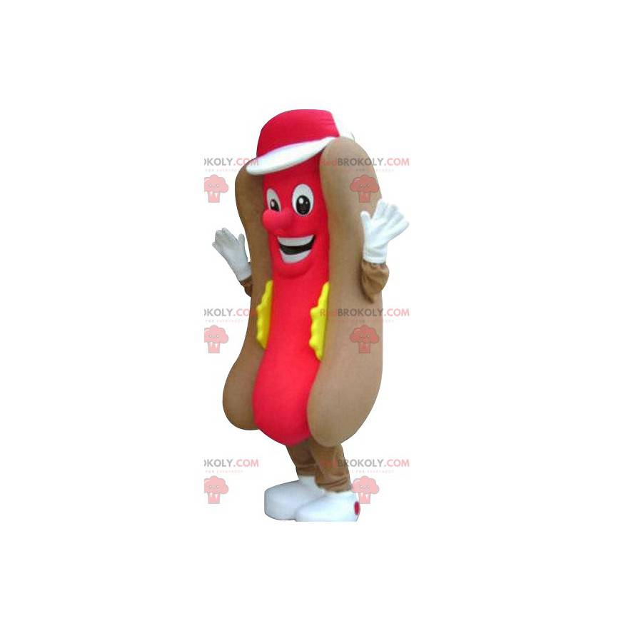 Super appetitliches Hot Dog Maskottchen - Redbrokoly.com