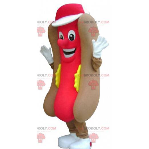 Super appetitliches Hot Dog Maskottchen - Redbrokoly.com