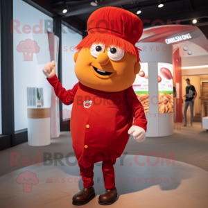 Rode Currywurst mascotte...