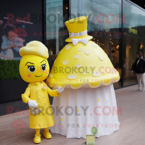 Cytrynowożółty tort weselny...