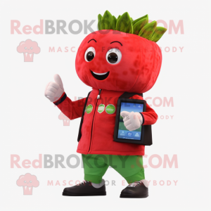 Red Celery mascotte kostuum...