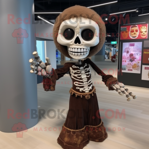 Brown Skull mascotte...