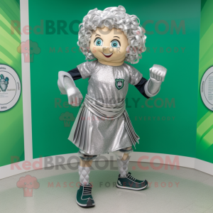 Silver Irish Dancer maskot...