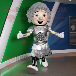 Silver Irish Dancer maskot...