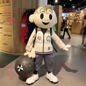 Crème voetbal mascotte...