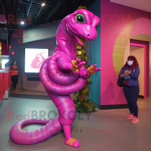 Magenta Snake mascotte...