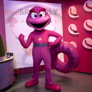 Magenta Snake mascotte...